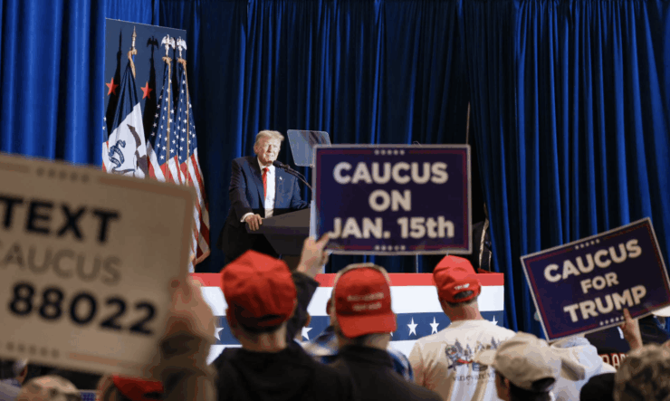 Trump seirer overlegent i Iowa – Ron DeSantis jr. sikrer andreplassen